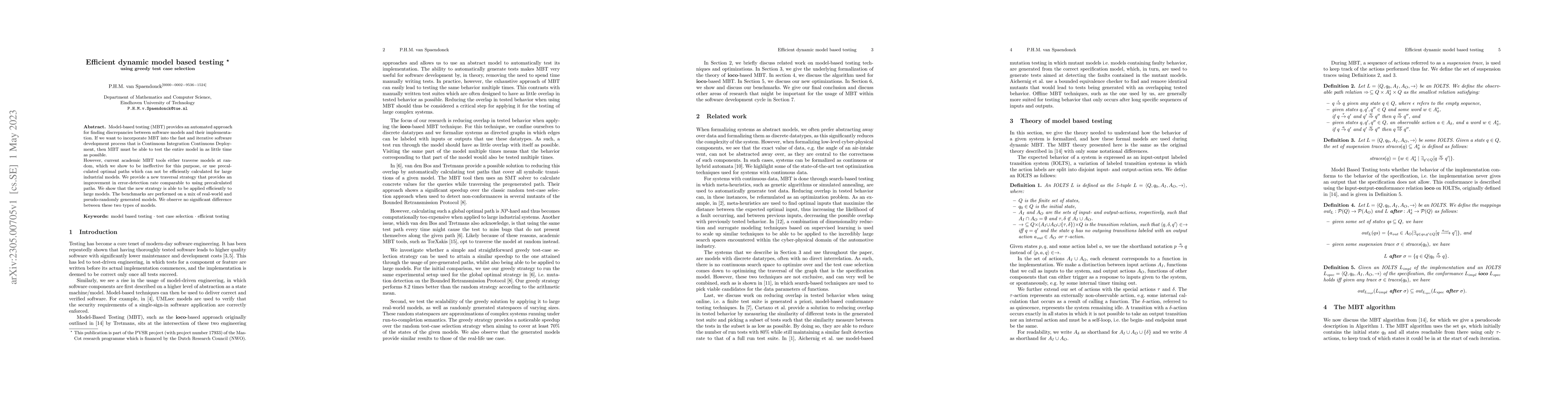 Thumbnail for Efficient dynamic model based testing using greedy test case selection