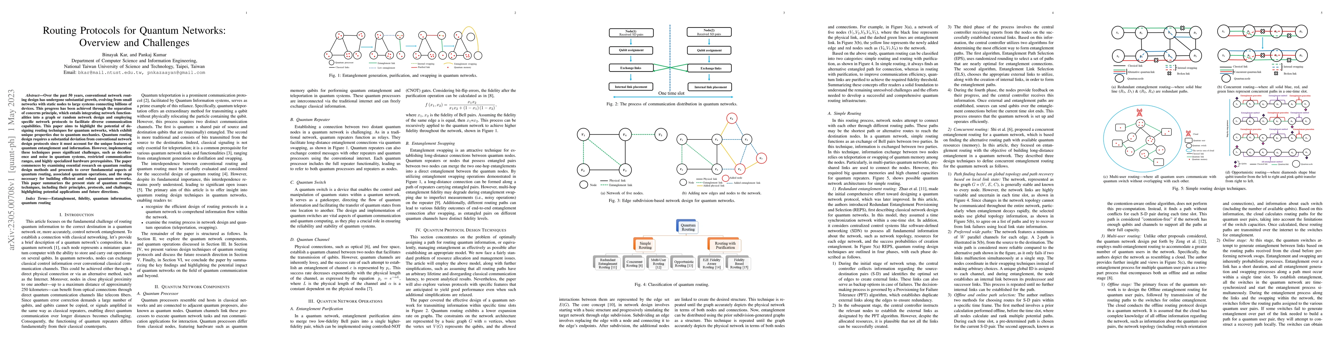 Thumbnail for Routing Protocols for Quantum Networks: Overview and Challenges