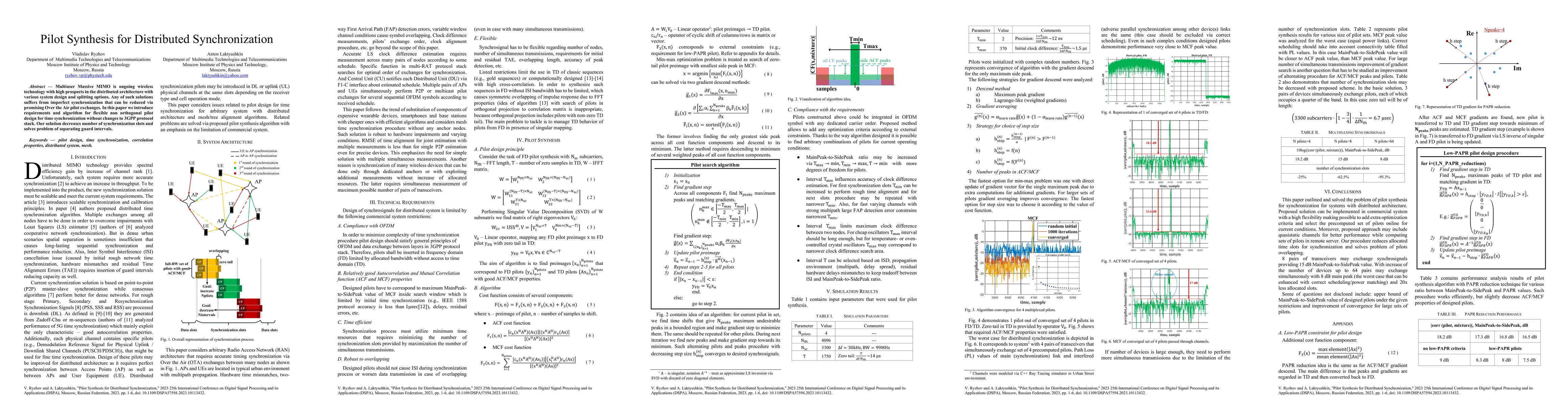Thumbnail for Pilot Synthesis for Distributed Synchronization