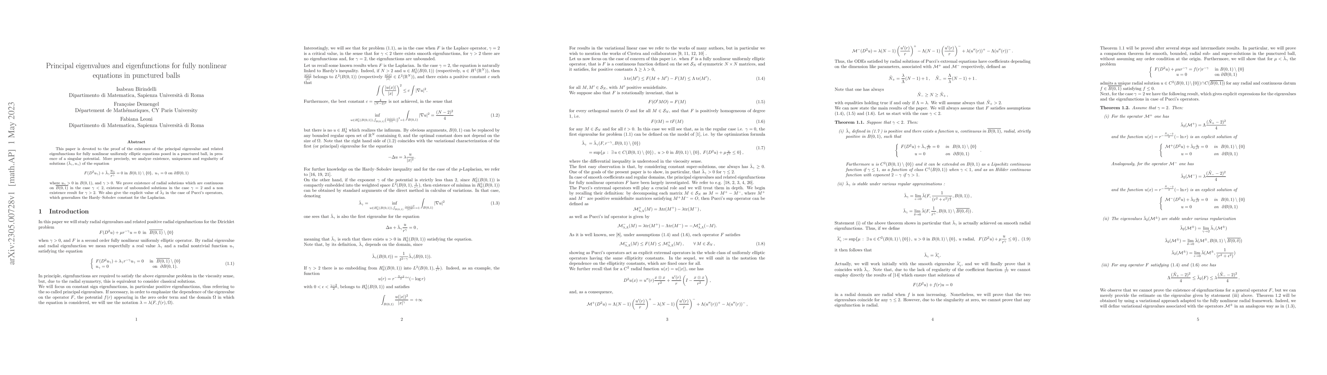 Thumbnail for Principal eigenvalues and eigenfunctions for fully nonlinear equations
  in punctured balls