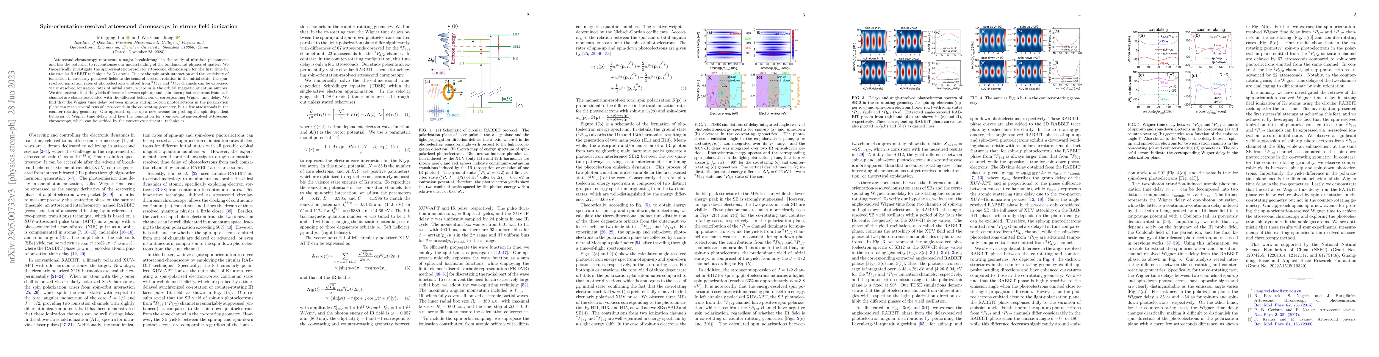 Thumbnail for Spin-orientation-resolved attosecond chronoscopy in strong field
  ionization