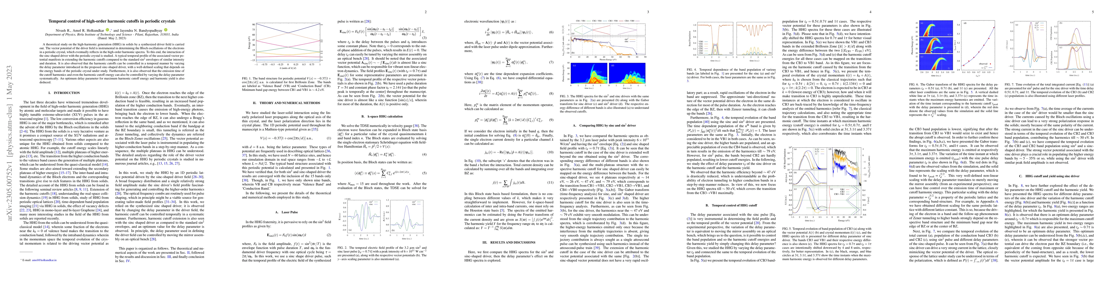 Thumbnail for Temporal control of high-order harmonic cutoffs in periodic crystals