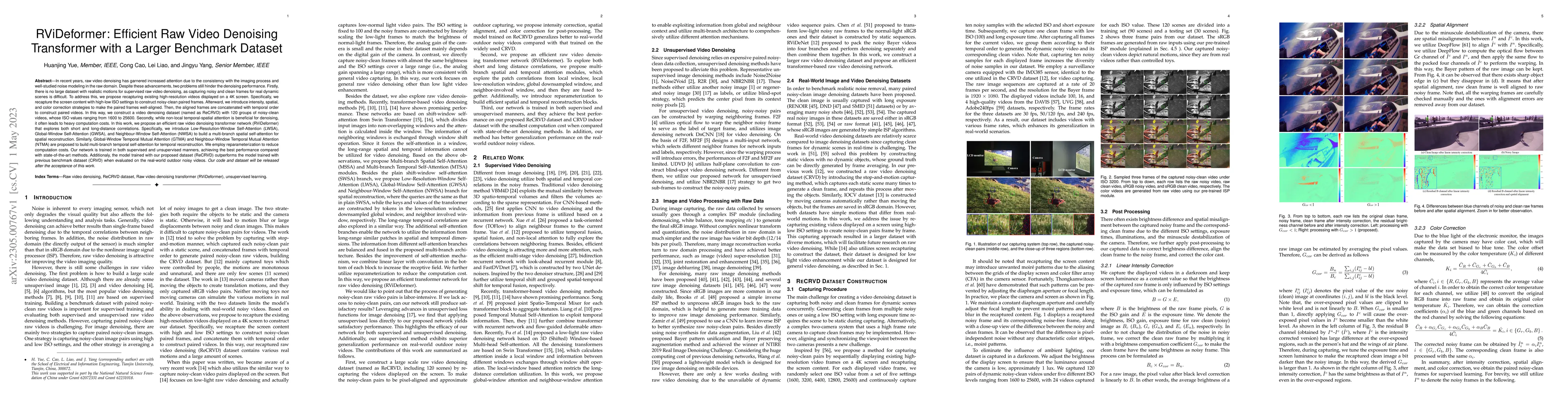 Thumbnail for RViDeformer: Efficient Raw Video Denoising Transformer with a Larger
  Benchmark Dataset