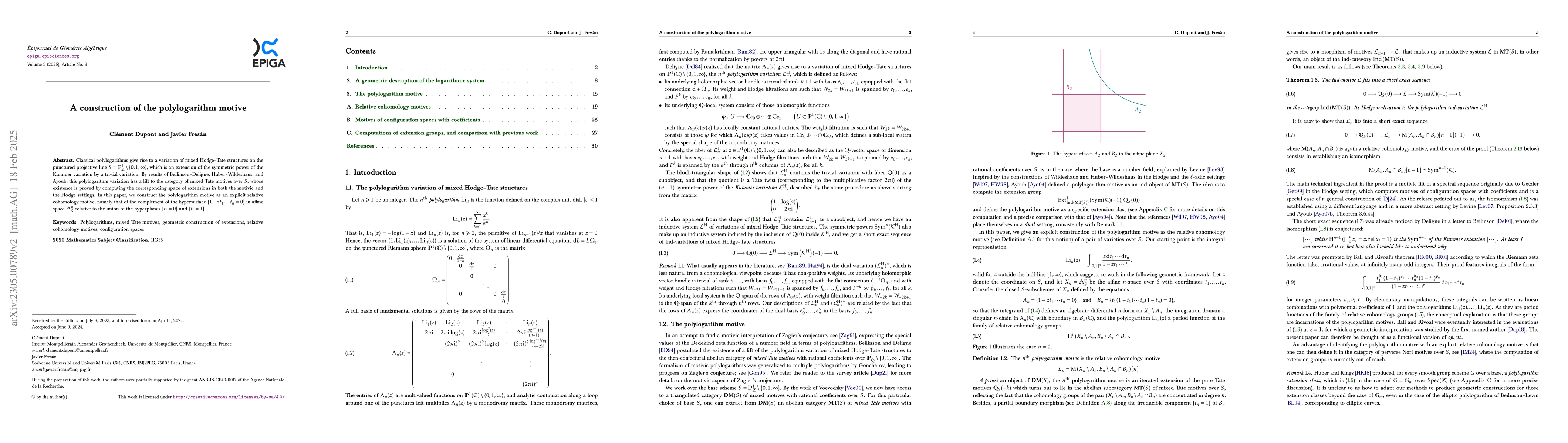 Thumbnail for A construction of the polylogarithm motive