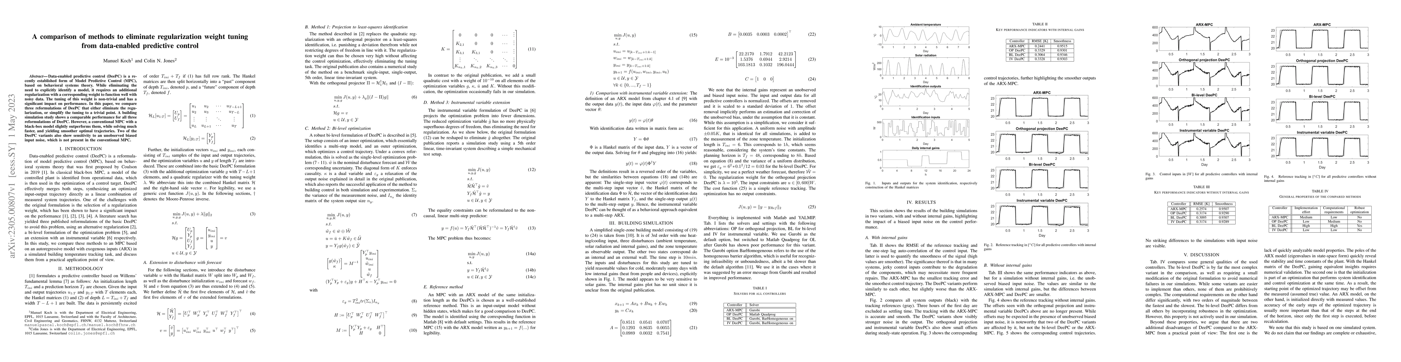 Thumbnail for A comparison of methods to eliminate regularization weight tuning from
  data-enabled predictive control