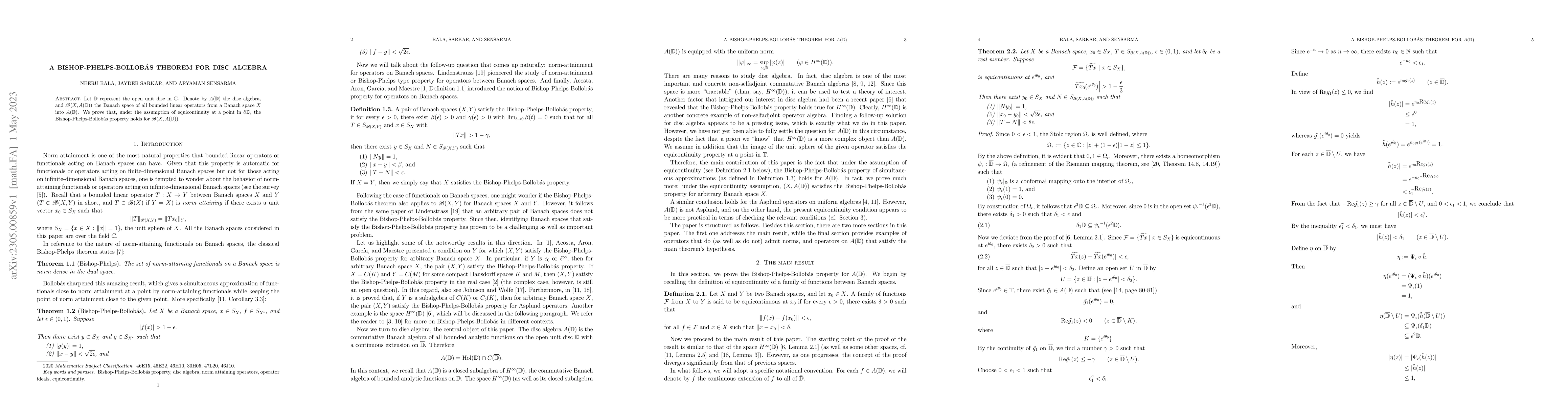 Thumbnail for A Bishop-Phelps-Bollobas theorem for disc algebra