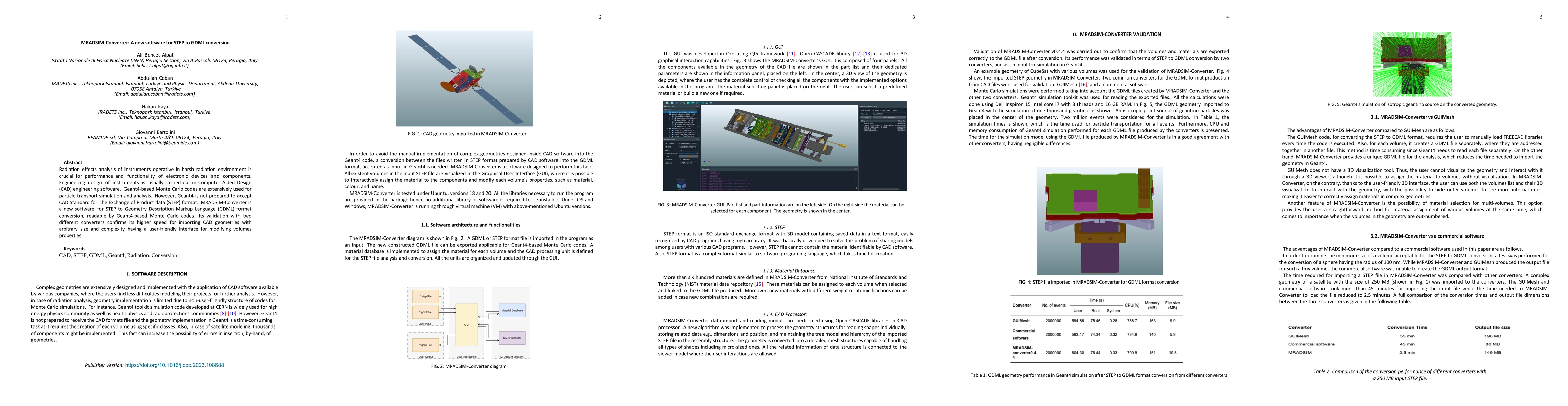 Thumbnail for MRADSIM-Converter: A new software for STEP to GDML conversion