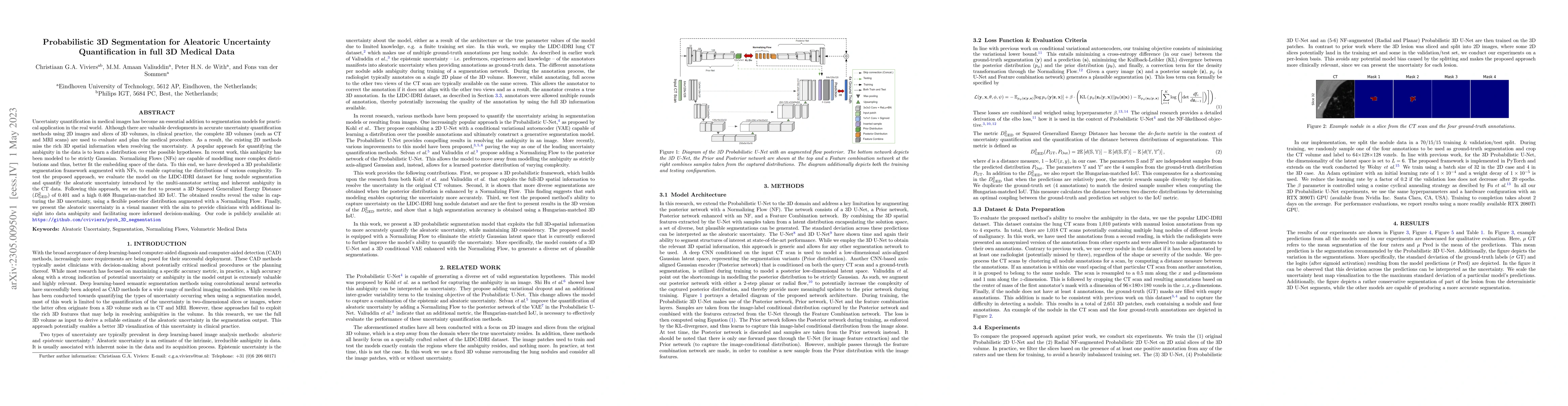 Thumbnail for Probabilistic 3D segmentation for aleatoric uncertainty quantification
  in full 3D medical data