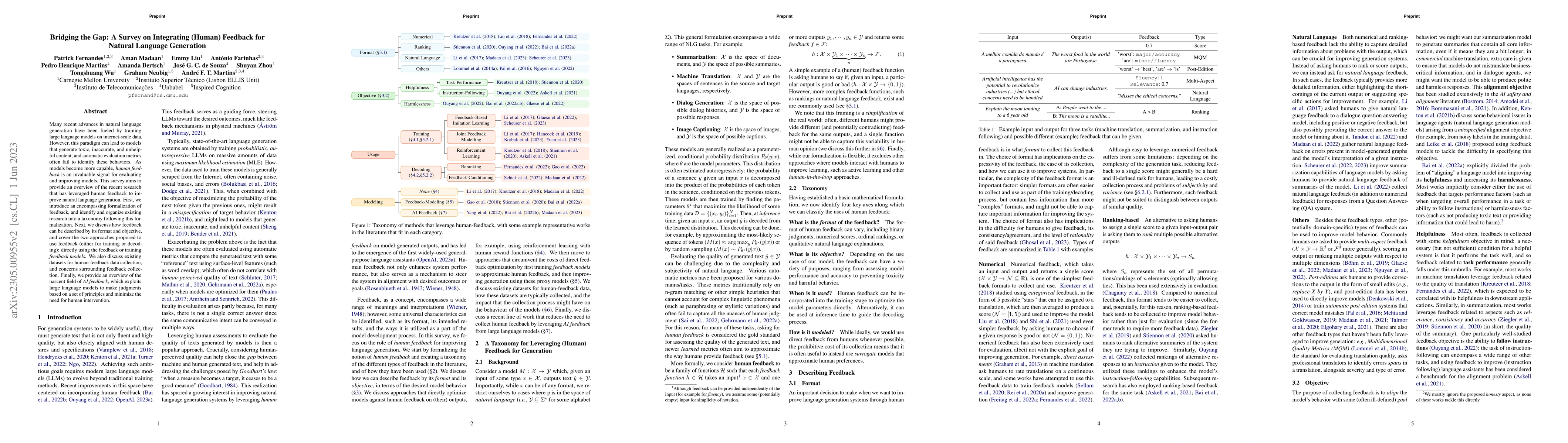 Thumbnail for Bridging the Gap: A Survey on Integrating (Human) Feedback for Natural
  Language Generation