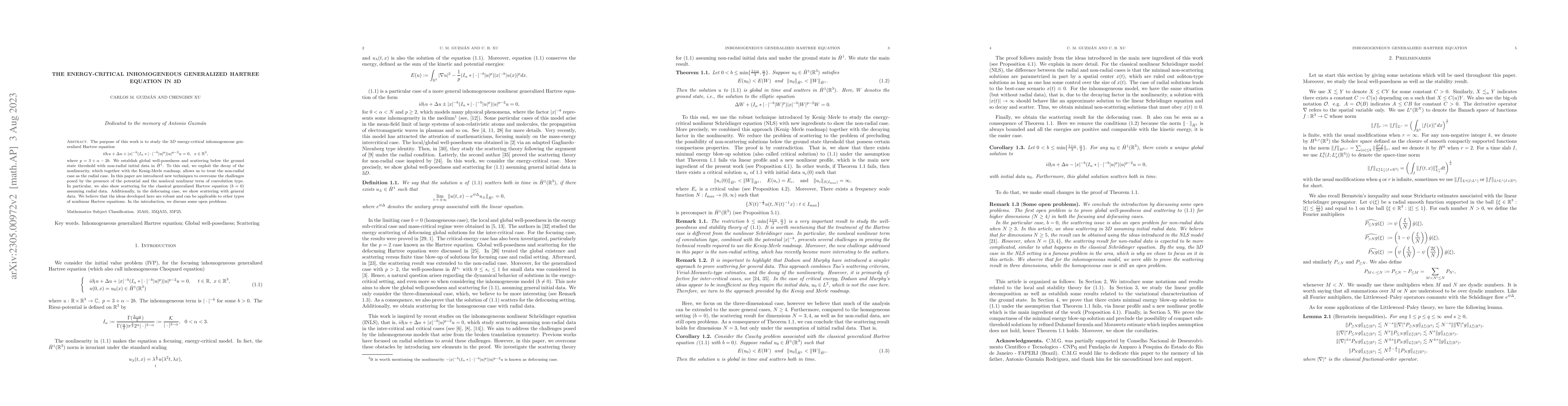 Thumbnail for The energy-critical inhomogeneous generalized Hartree equation in 3D