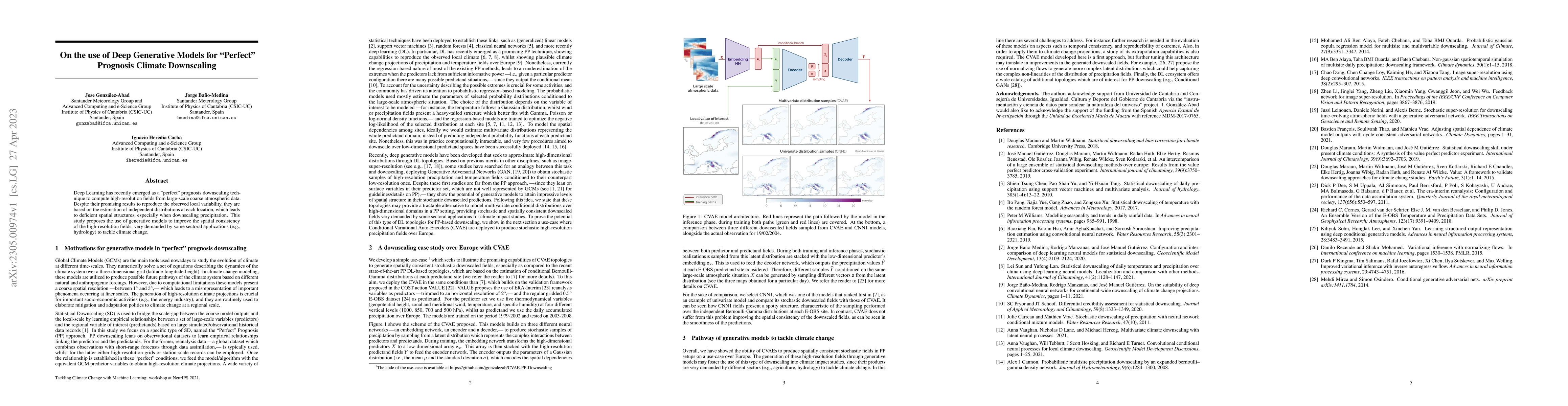Thumbnail for On the use of Deep Generative Models for Perfect Prognosis Climate
  Downscaling