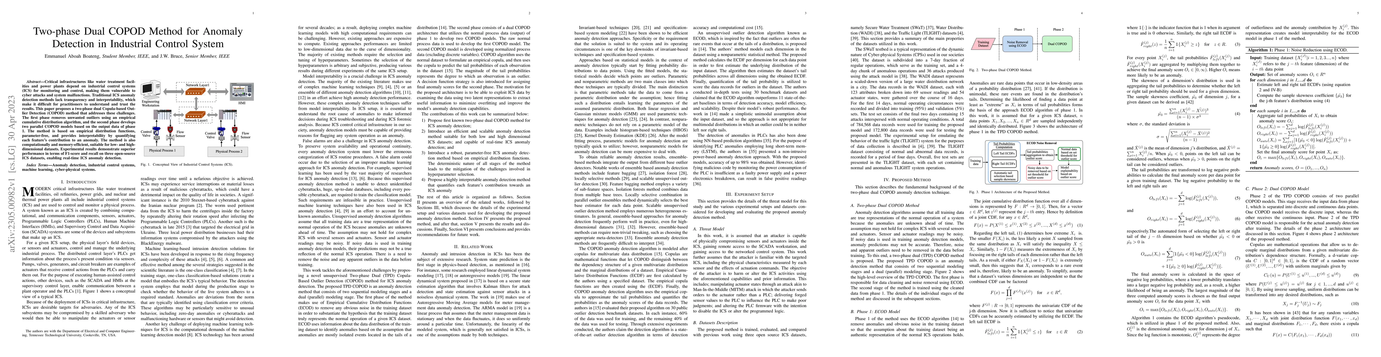 Thumbnail for Two-phase Dual COPOD Method for Anomaly Detection in Industrial Control
  System