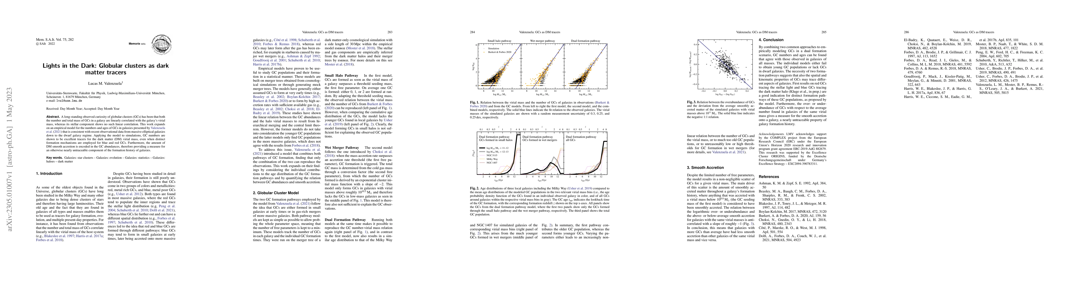 Thumbnail for Lights in the Dark: Globular clusters as dark matter tracers