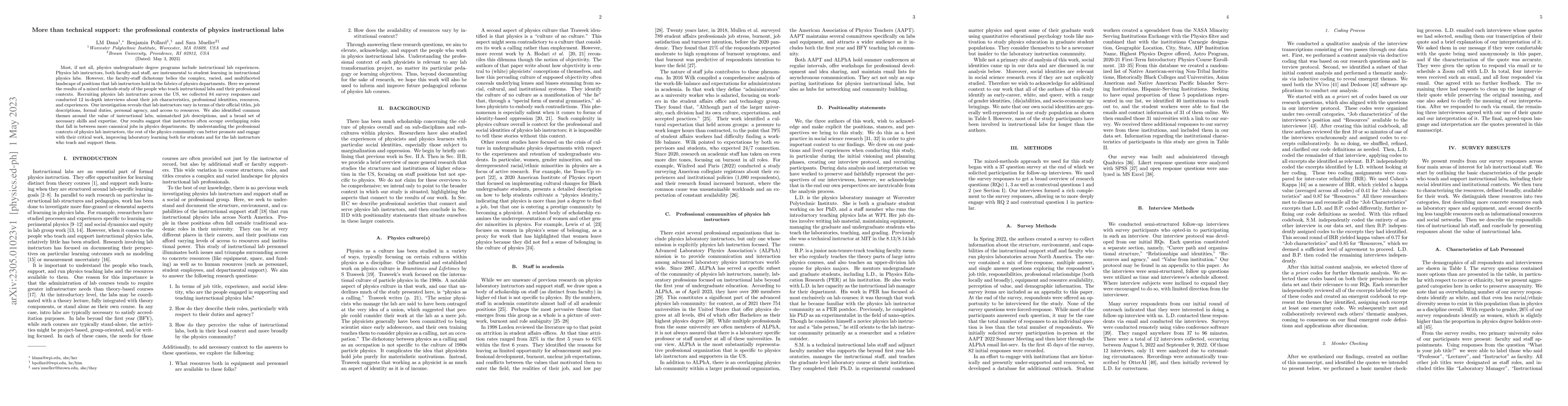 Thumbnail for More than technical support: the professional contexts of physics
  instructional labs