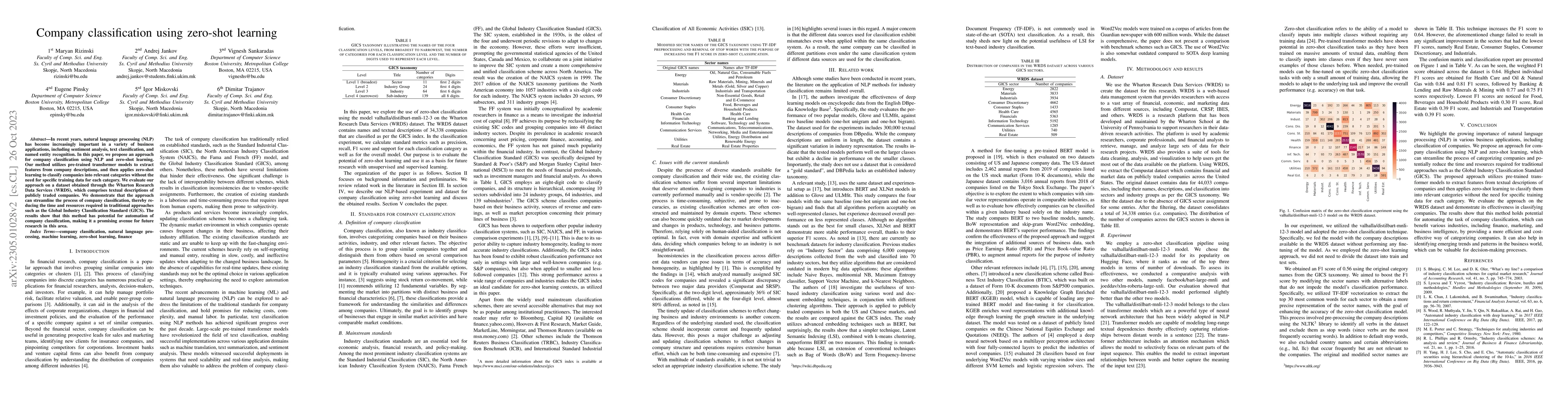 Thumbnail for Company classification using zero-shot learning