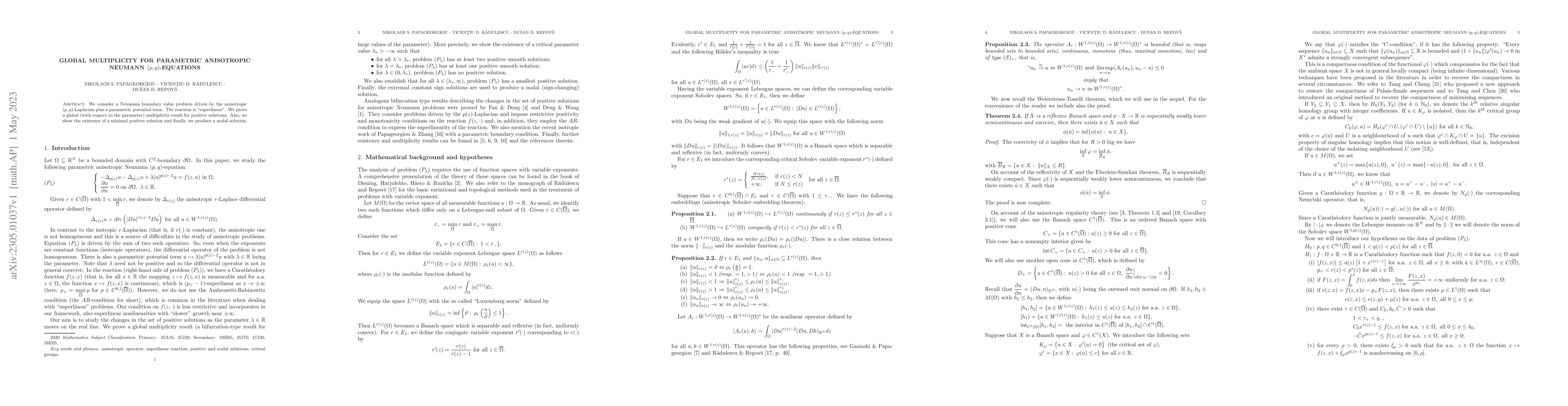 Thumbnail for Global multiplicity for parametric anisotropic Neumann $(p,q)$-equations