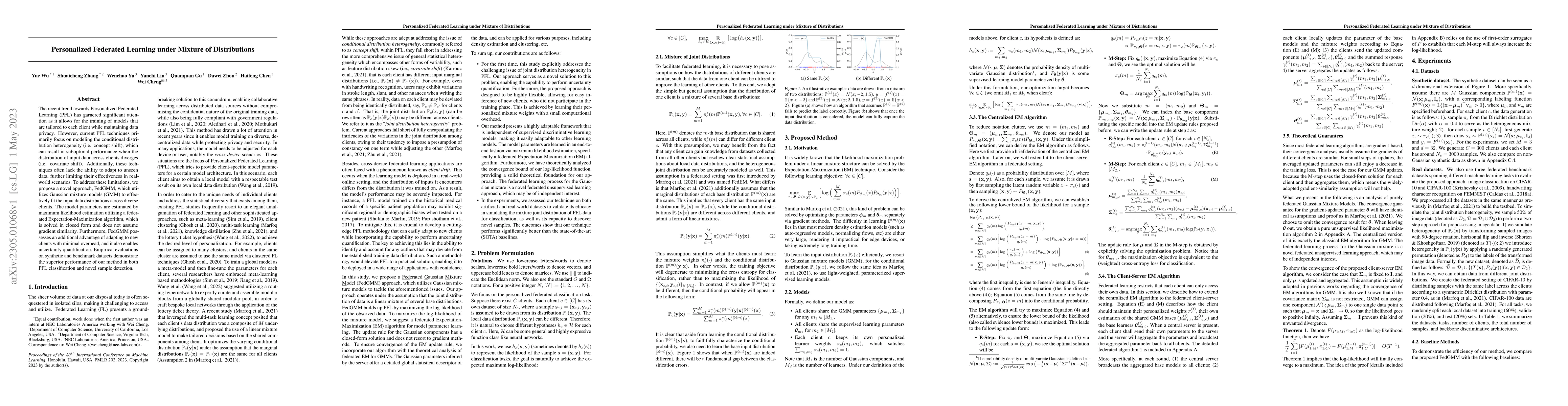 Thumbnail for Personalized Federated Learning under Mixture of Distributions