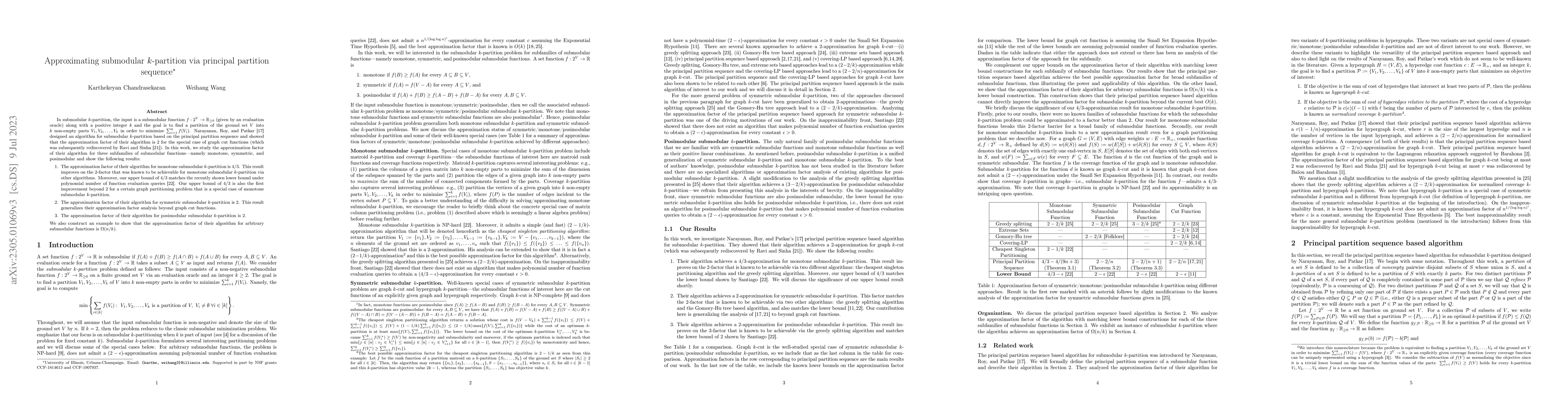 Thumbnail for Approximating submodular $k$-partition via principal partition sequence