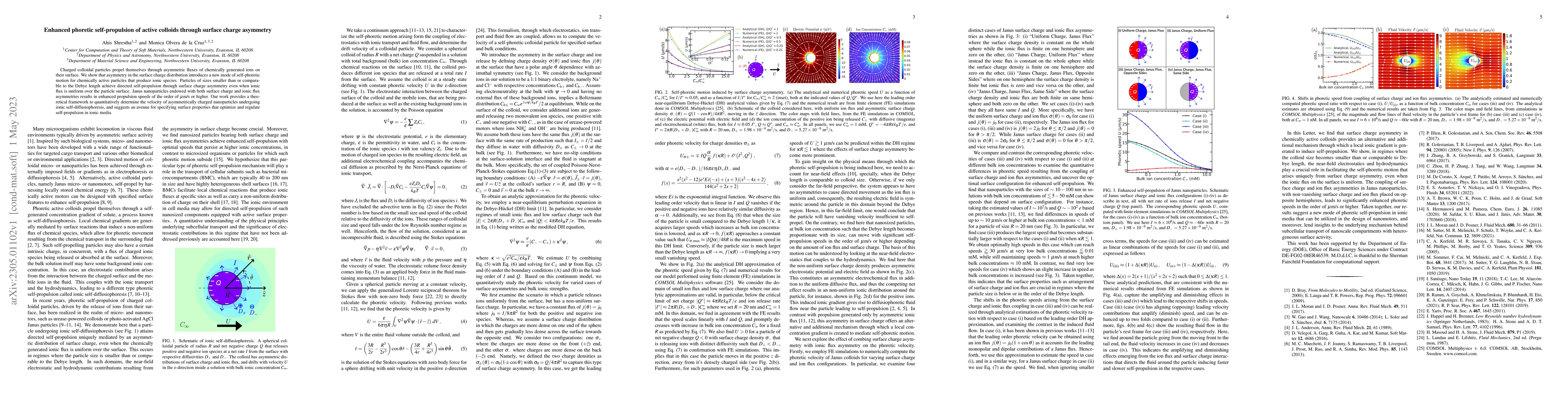 Thumbnail for Enhanced phoretic self-propulsion of active colloids through surface
  charge asymmetry