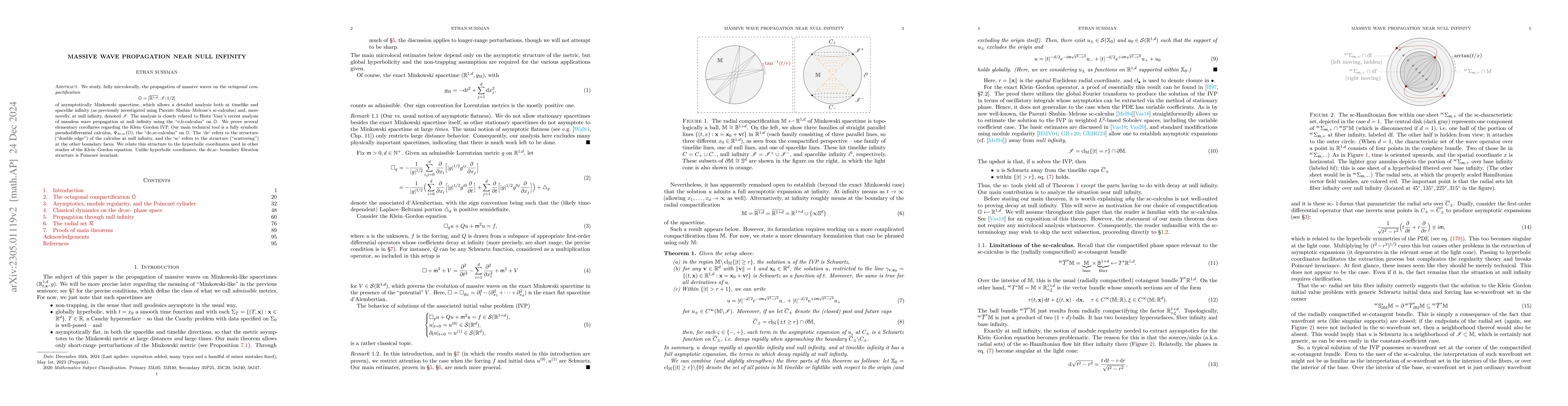 Thumbnail for Massive wave propagation near null infinity