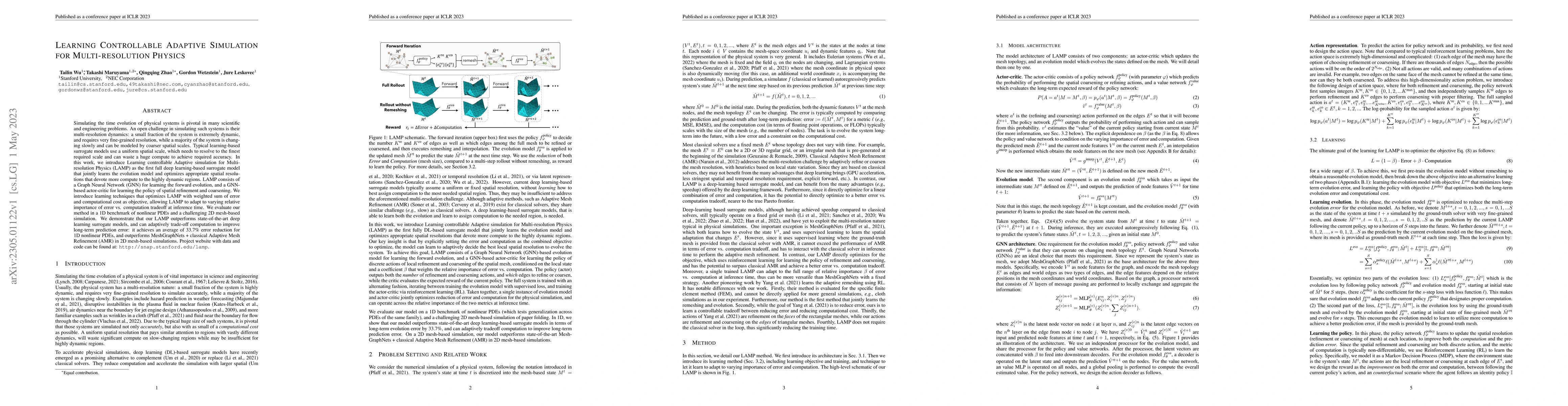 Thumbnail for Learning Controllable Adaptive Simulation for Multi-resolution Physics