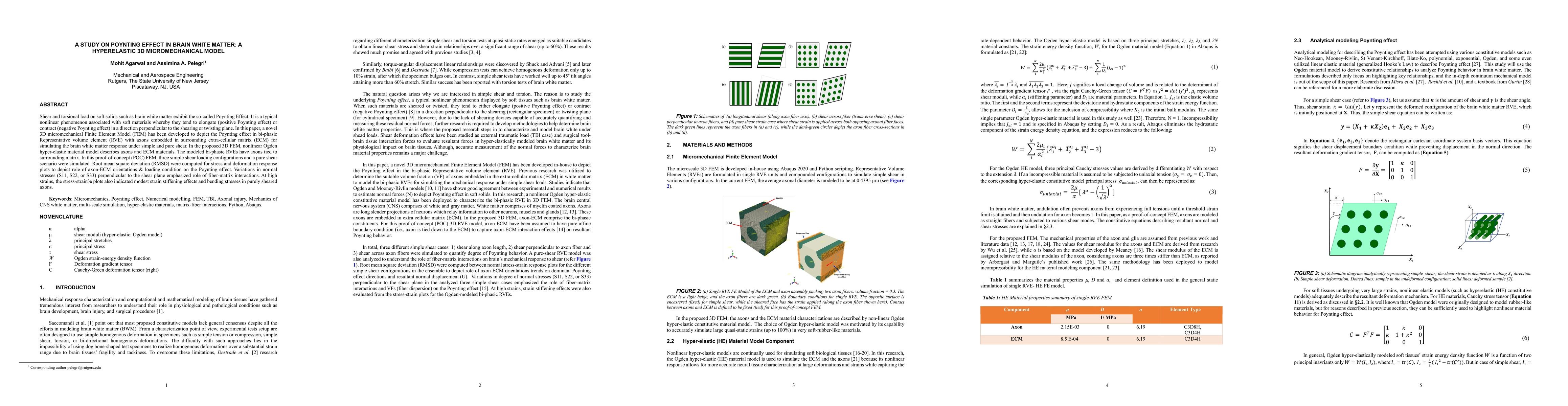 Thumbnail for A study on Poynting effect in brain white matter: A hyperelastic 3D
  micromechanical model