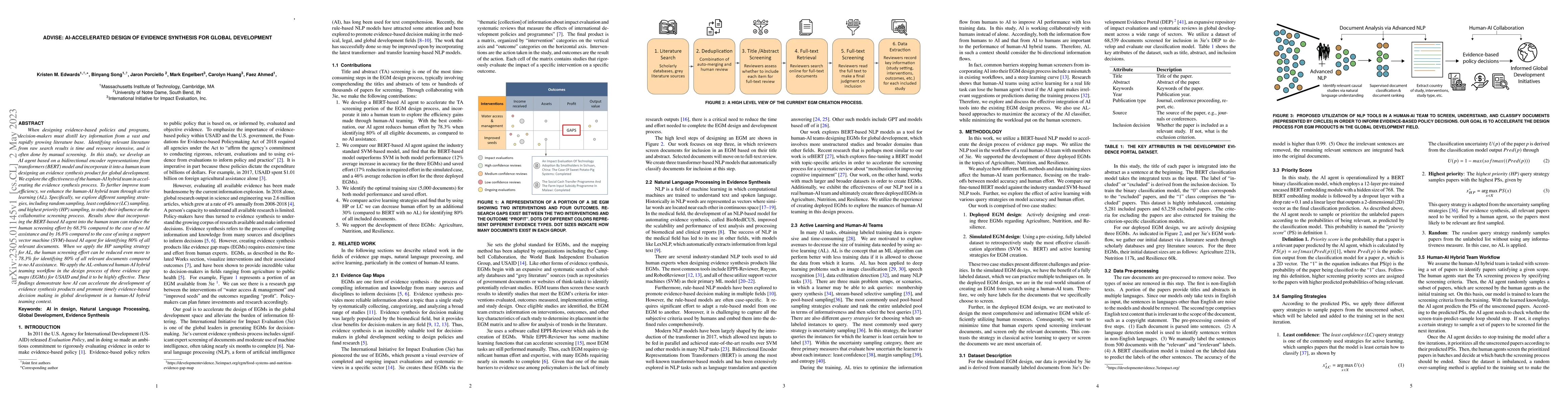 Thumbnail for ADVISE: AI-accelerated Design of Evidence Synthesis for Global
  Development