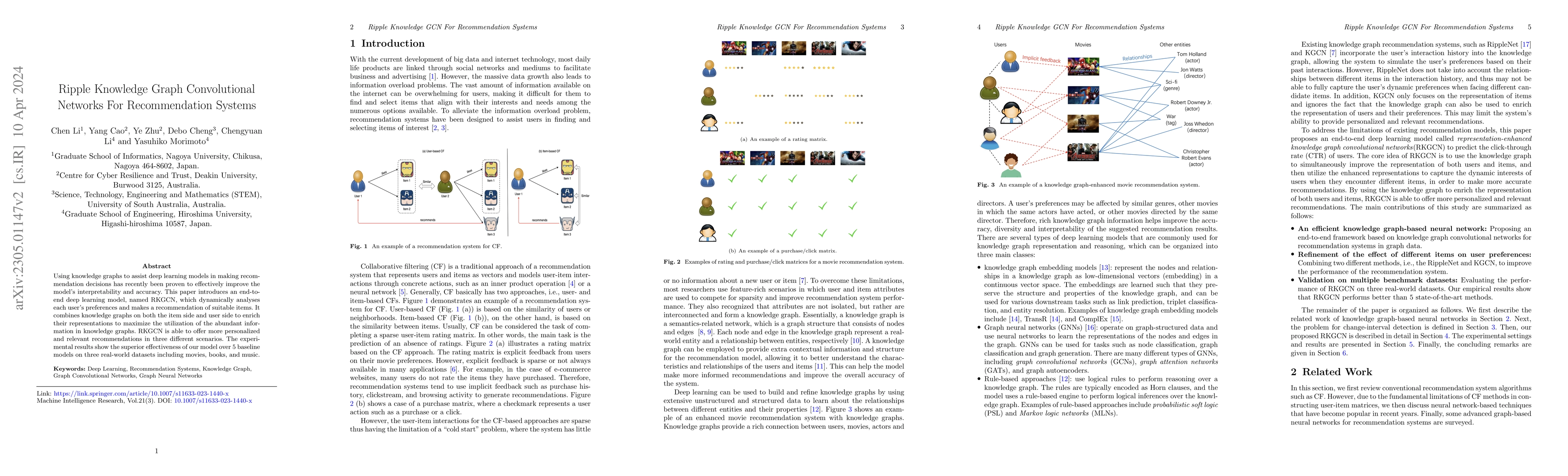 Thumbnail for Ripple Knowledge Graph Convolutional Networks For Recommendation Systems