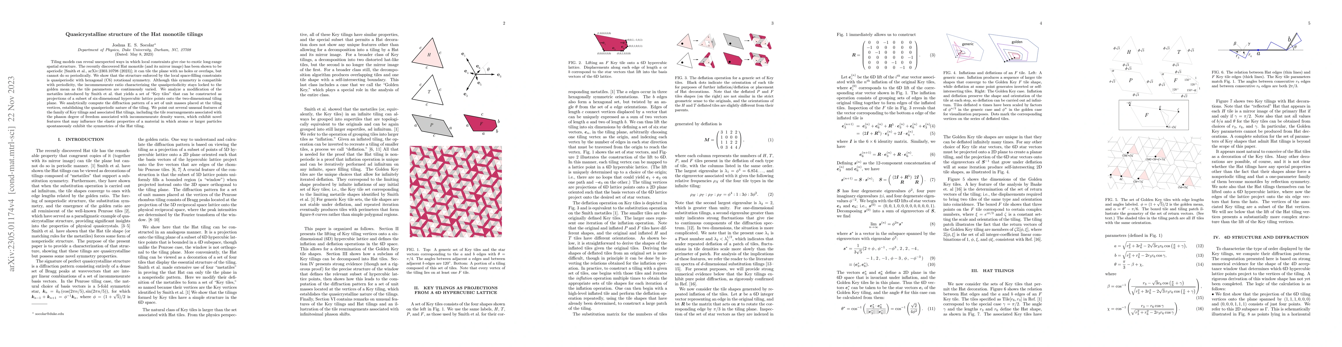 Thumbnail for Quasicrystalline structure of the Smith monotile tilings