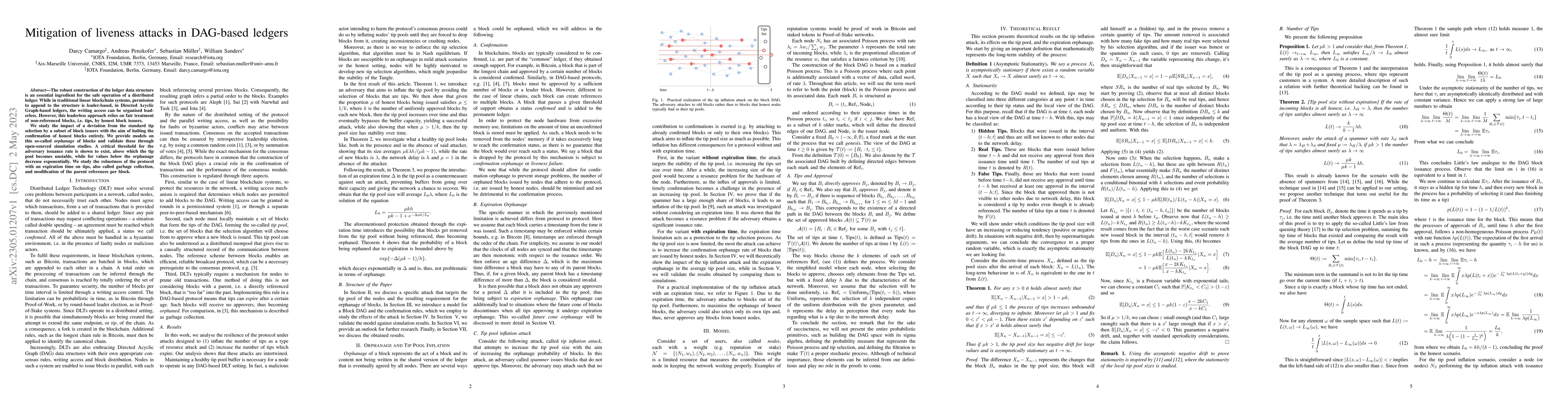 Thumbnail for Mitigation of liveness attacks in DAG-based ledgers