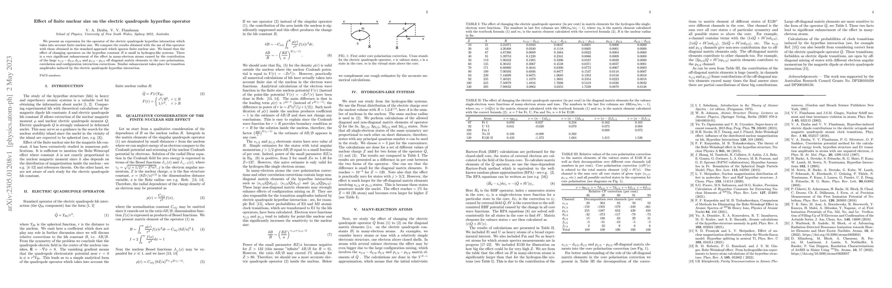 Thumbnail for Effect of finite nuclear size on the electric quadrupole hyperfine
  operator