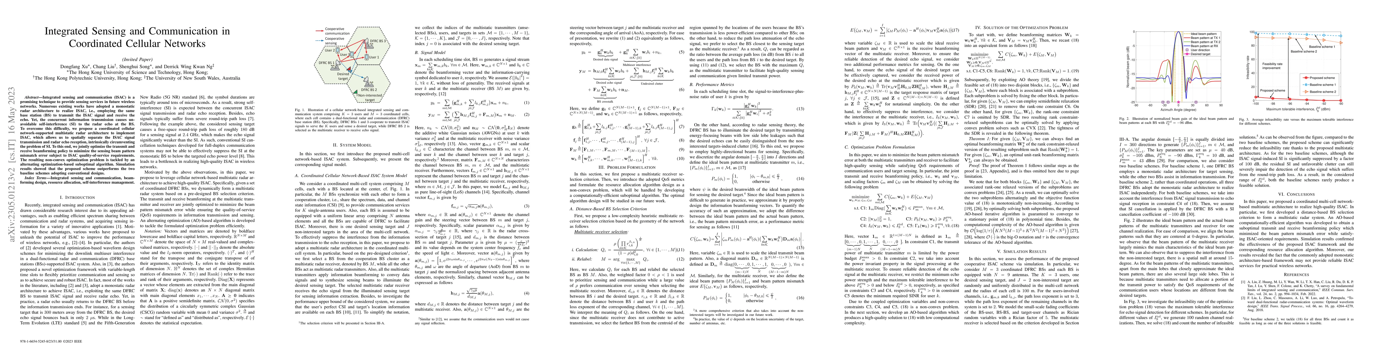Thumbnail for Integrated Sensing and Communication in Coordinated Cellular Networks