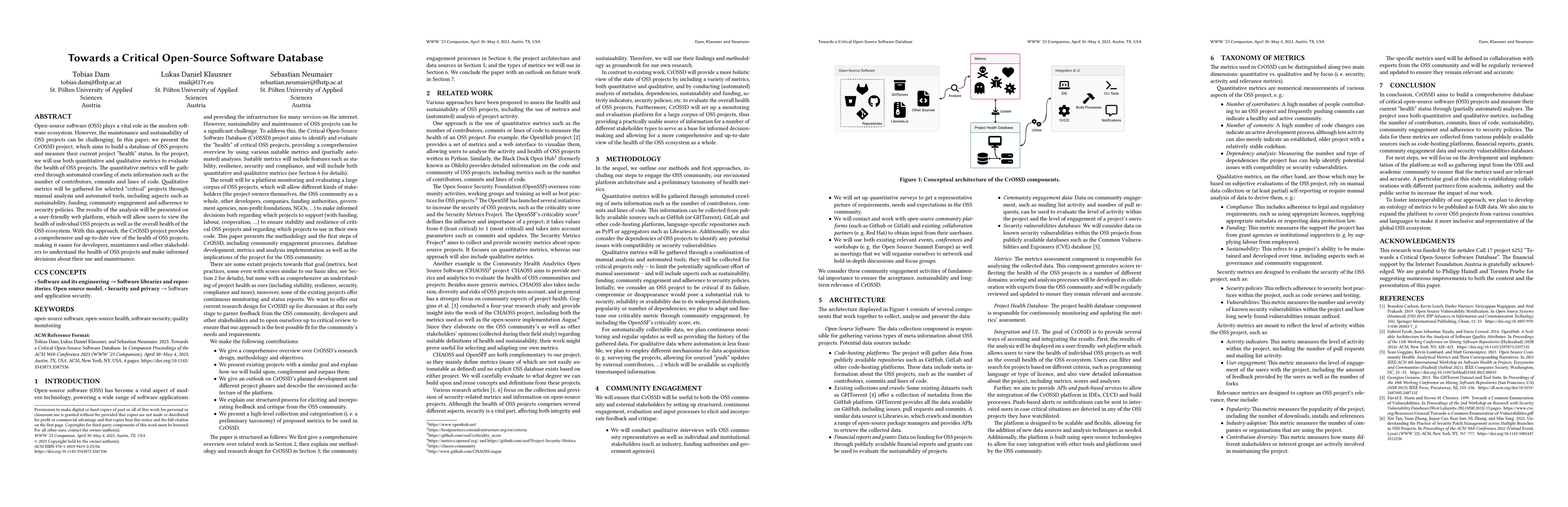 Thumbnail for Towards a Critical Open-Source Software Database