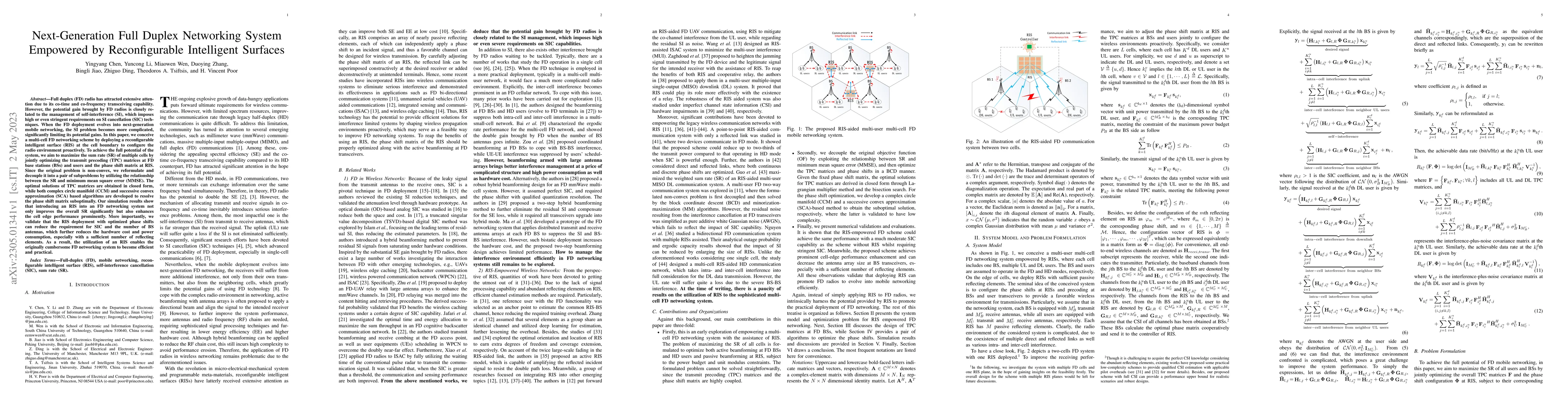 Thumbnail for Next-Generation Full Duplex Networking System Empowered by
  Reconfigurable Intelligent Surfaces