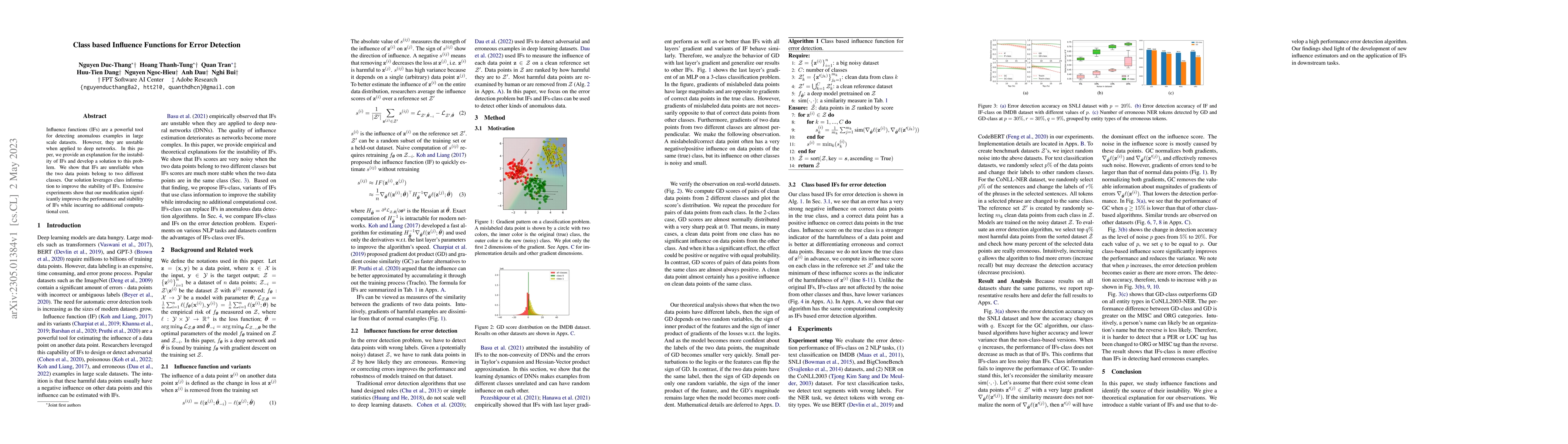 Thumbnail for Class based Influence Functions for Error Detection