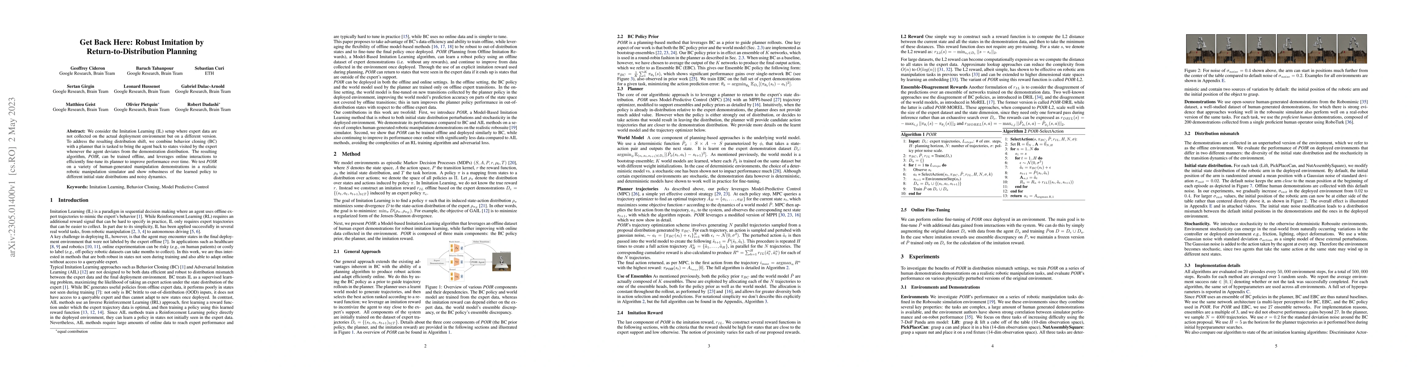Thumbnail for Get Back Here: Robust Imitation by Return-to-Distribution Planning