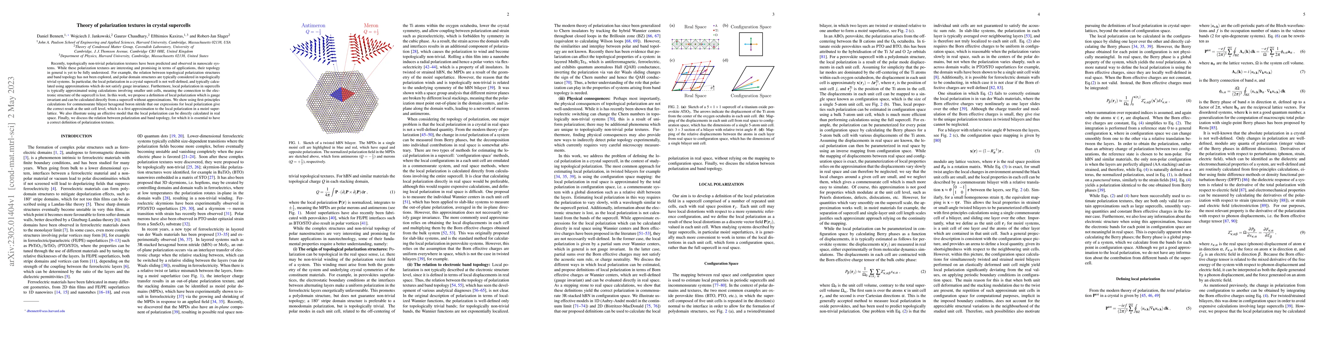 Thumbnail for Theory of polarization textures in crystal supercells