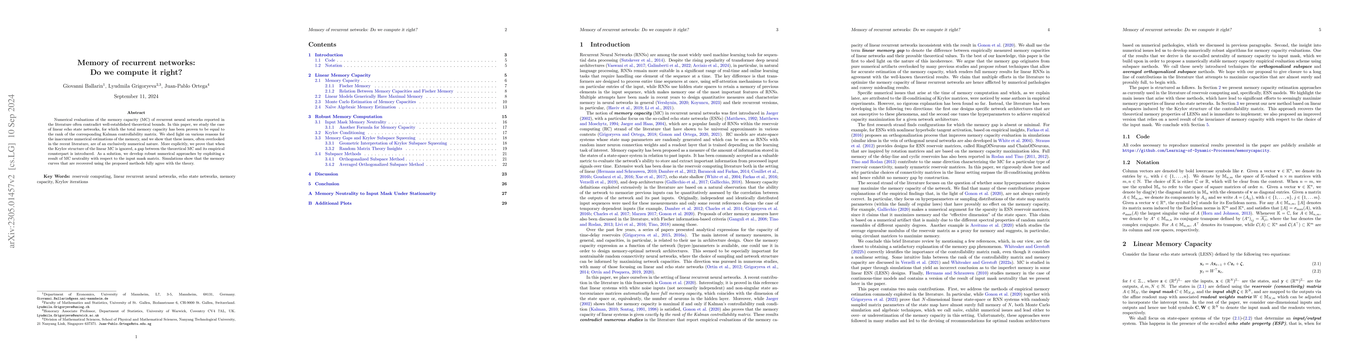 Thumbnail for Memory of recurrent networks: Do we compute it right?
