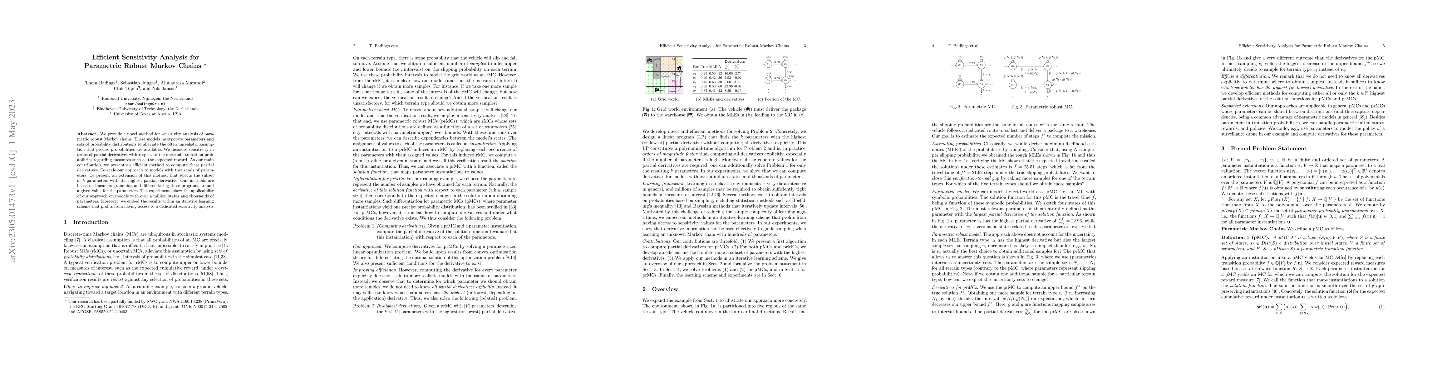 Thumbnail for Efficient Sensitivity Analysis for Parametric Robust Markov Chains