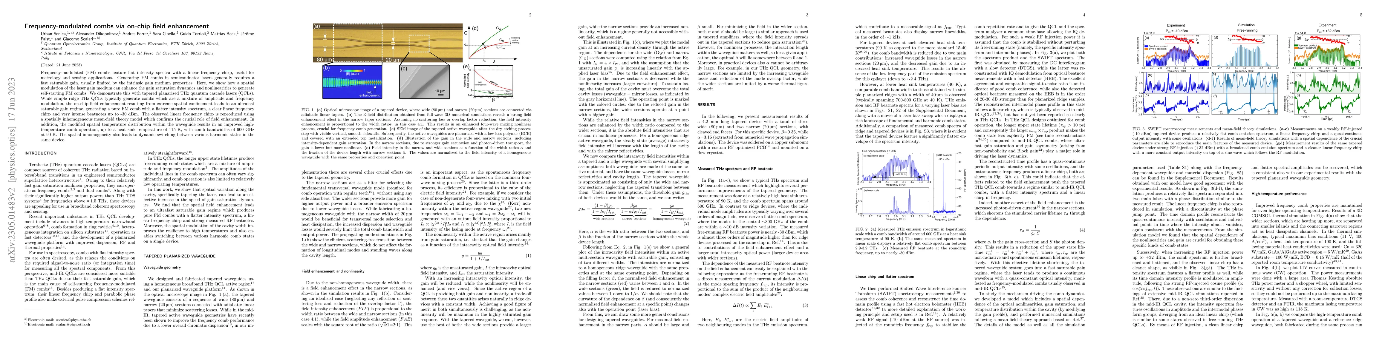 Thumbnail for Frequency-modulated combs via on-chip field enhancement