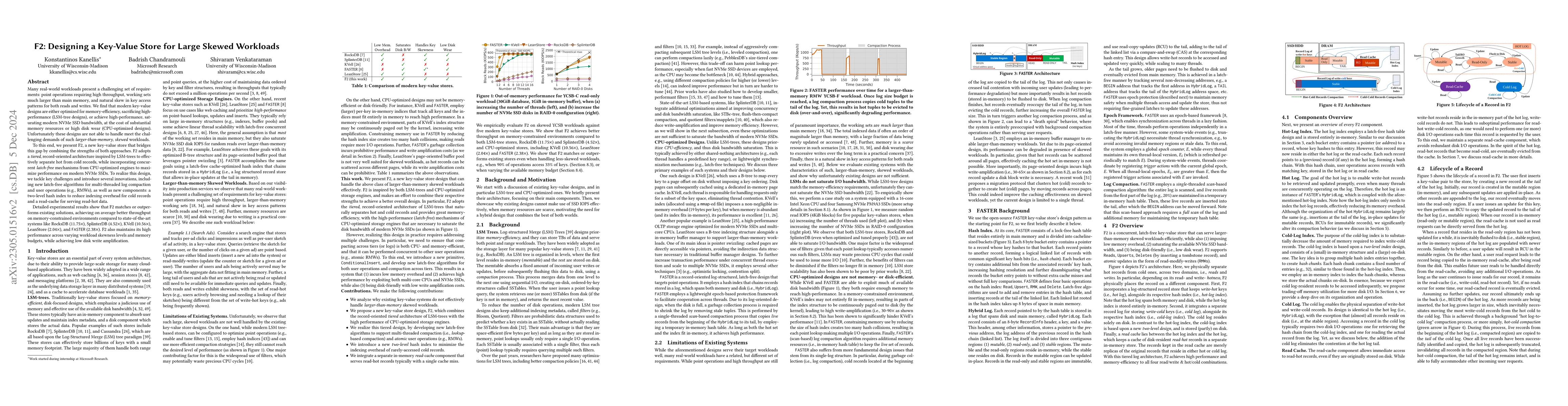 Thumbnail for F2: Designing a Key-Value Store for Large Skewed Workloads