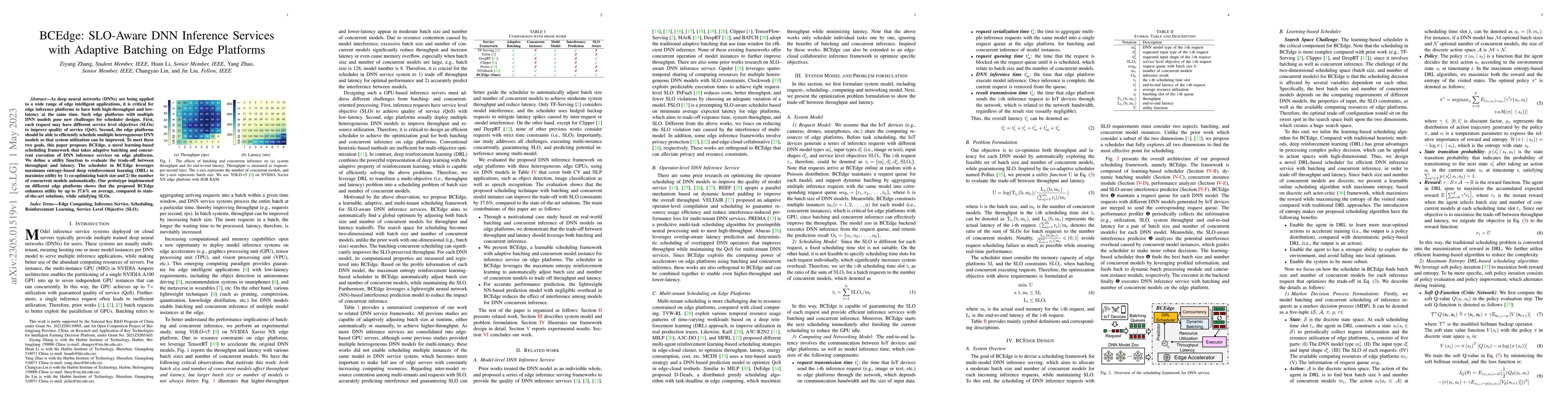 Thumbnail for BCEdge: SLO-Aware DNN Inference Services with Adaptive Batching on Edge
  Platforms