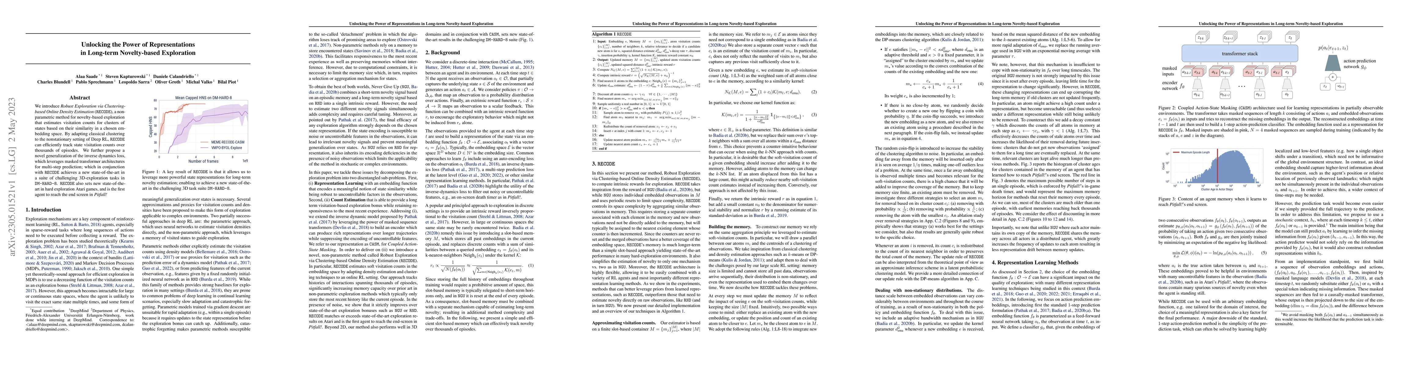 Thumbnail for Unlocking the Power of Representations in Long-term Novelty-based
  Exploration