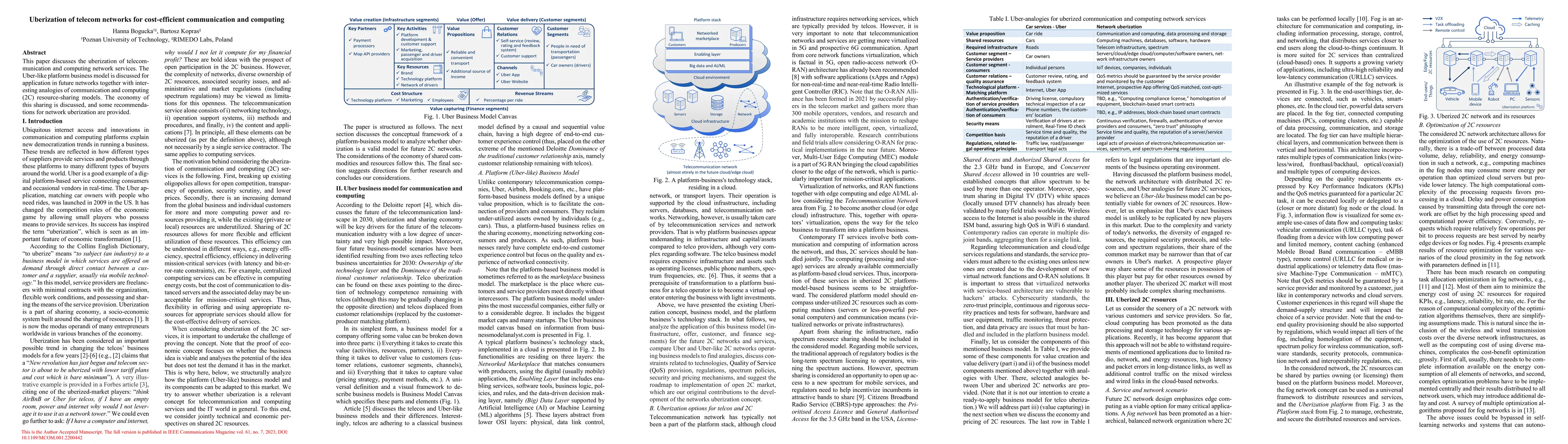 Thumbnail for Uberization of telecom networks for cost-efficient communication and
  computing