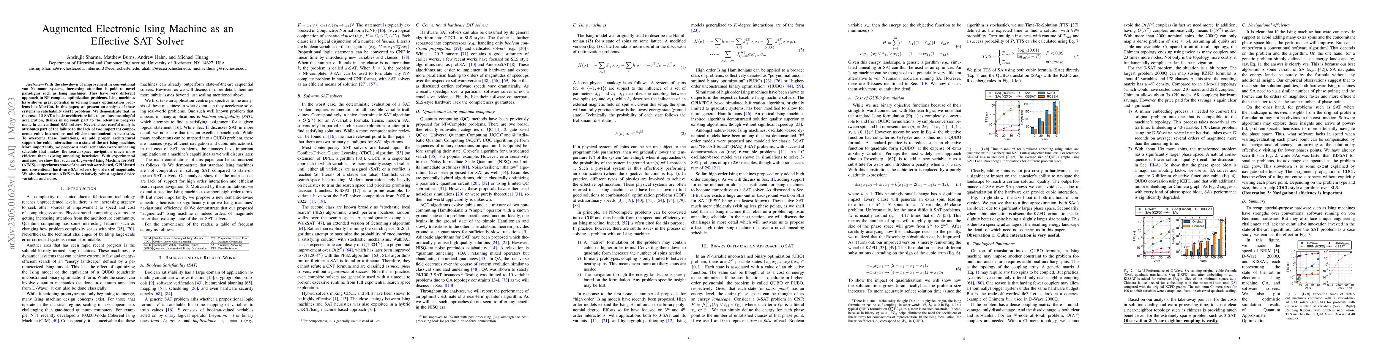 Thumbnail for Augmented Electronic Ising Machine as an Effective SAT Solver