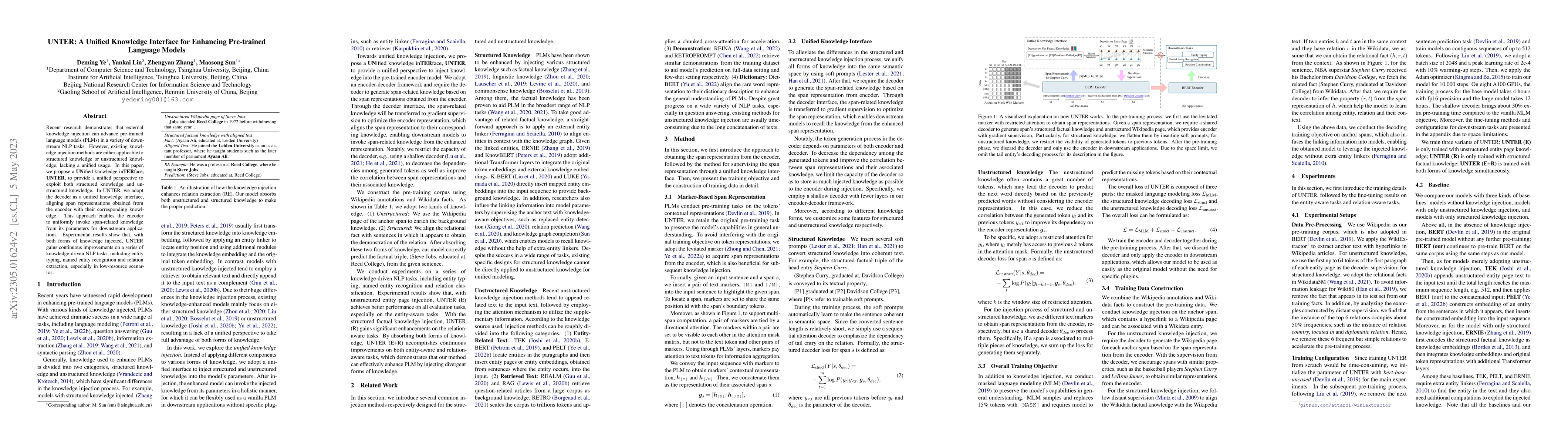 Thumbnail for UNTER: A Unified Knowledge Interface for Enhancing Pre-trained Language
  Models