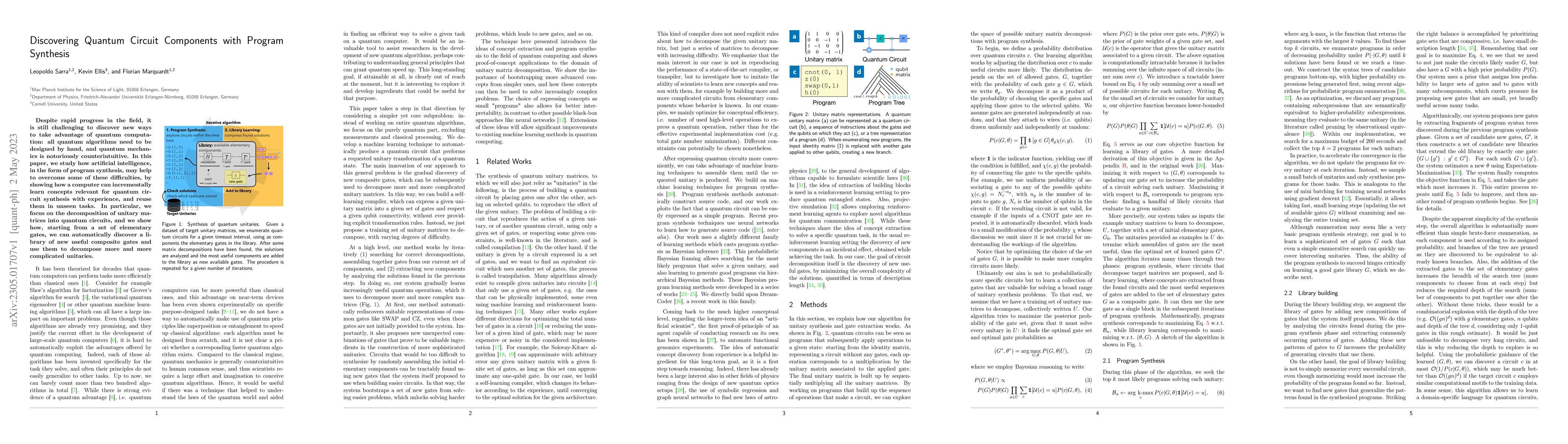 Thumbnail for Discovering Quantum Circuit Components with Program Synthesis