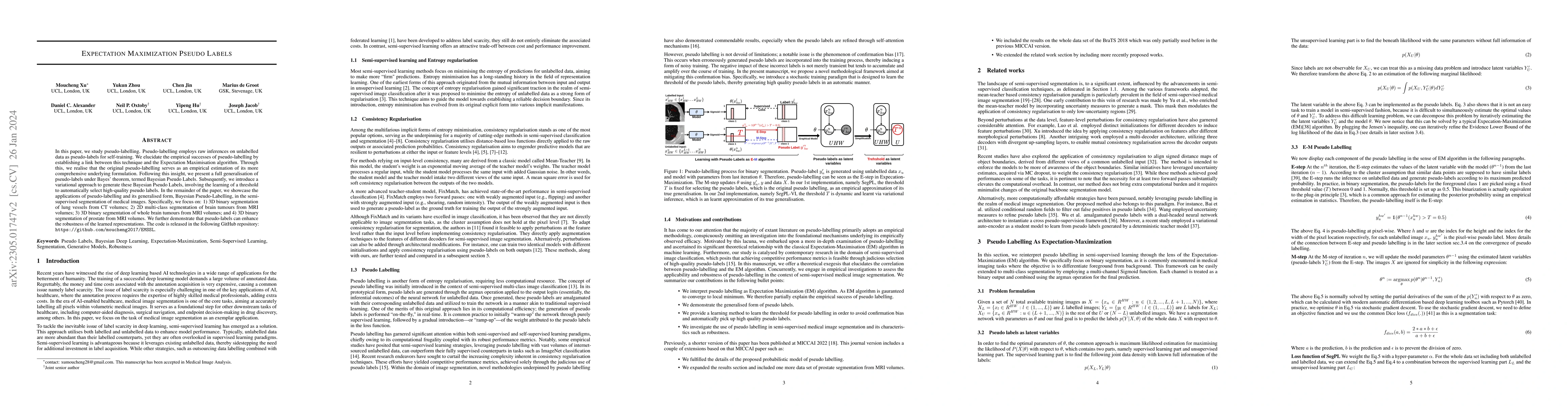 Thumbnail for Expectation Maximization Pseudo Labels