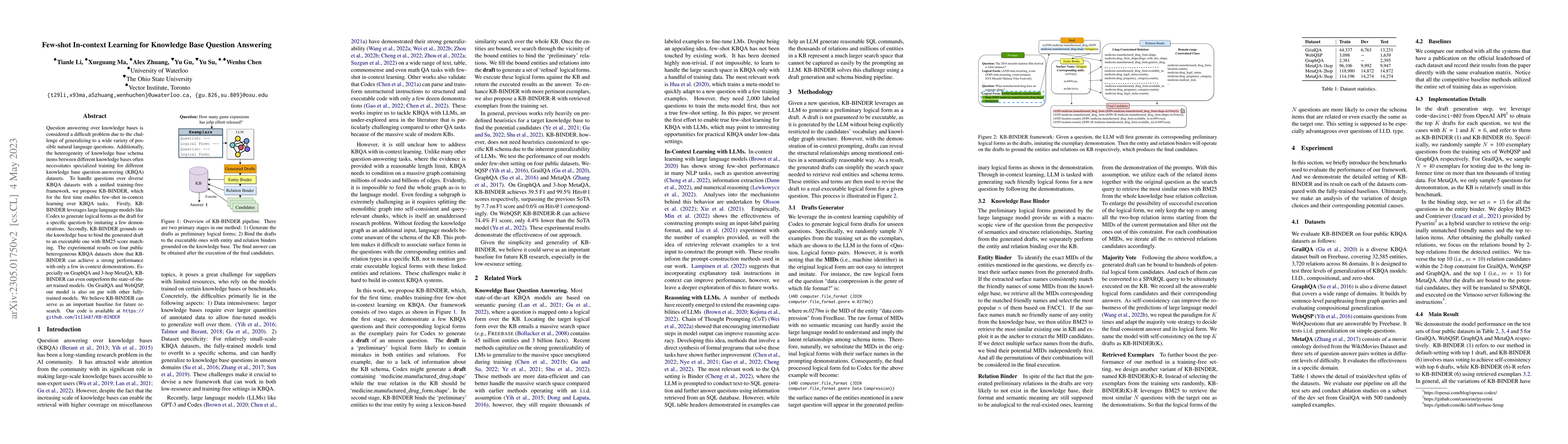 Thumbnail for Few-shot In-context Learning for Knowledge Base Question Answering