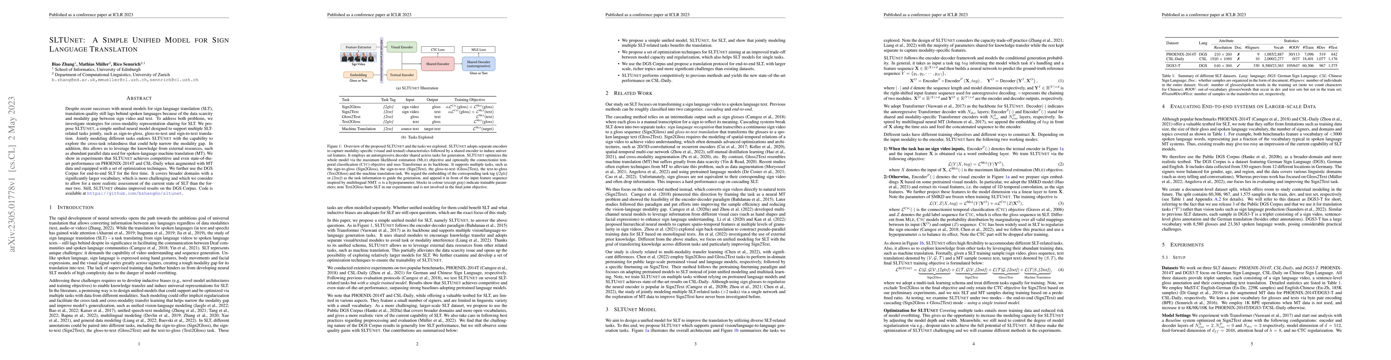Thumbnail for SLTUNET: A Simple Unified Model for Sign Language Translation